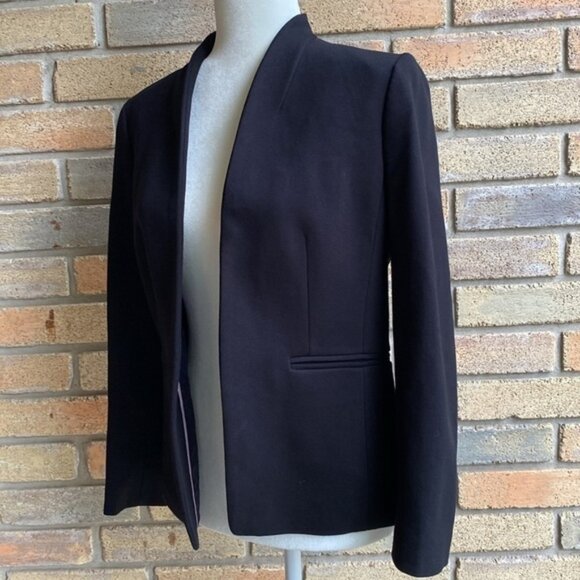 J.Crew 365 Stretch Twill Blazer Going Out Jacket Size 8 Black - Picture 1 of 16